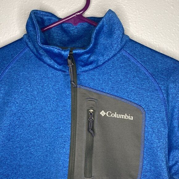 Columbia Gray and Blue 1/4 Zip Pullover Size Small - Picture 2 of 8